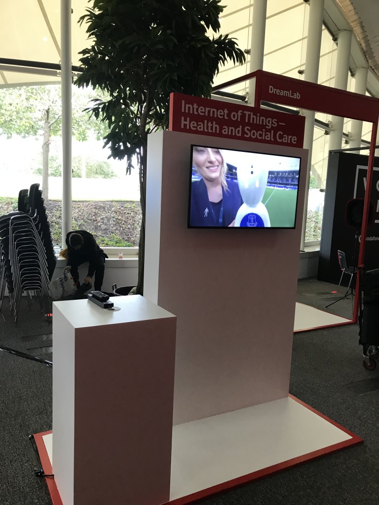 Vodafone exhibition launch of 5G